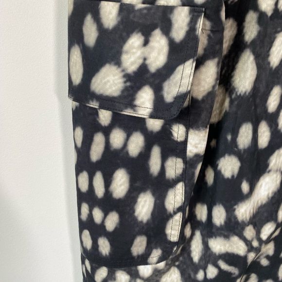 MaxMara Cargo Tie Front Midi Skirt Sz 12 - Picture 10 of 14